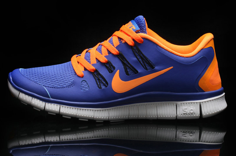 Hot Nike Free5.0 Men Shoes Orange/Blue